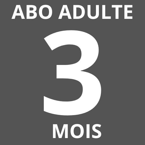 abonnement 3 mois adulte