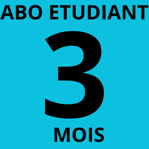 Abonnement 3 mois étudiant